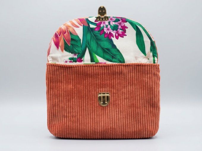 Pochette à livre ALICE - Rose terracotta