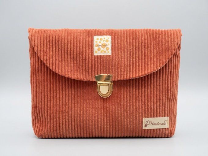 Pochette à livre ALICE - Rose terracotta