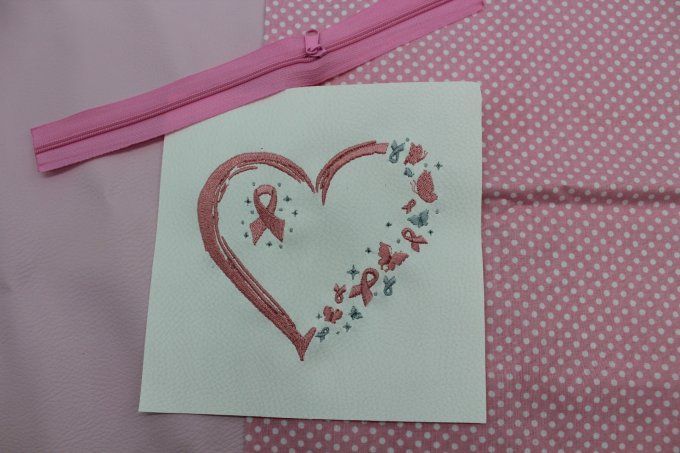 KIT TROUSSE EVA - Coeur Octobre Rose 2 